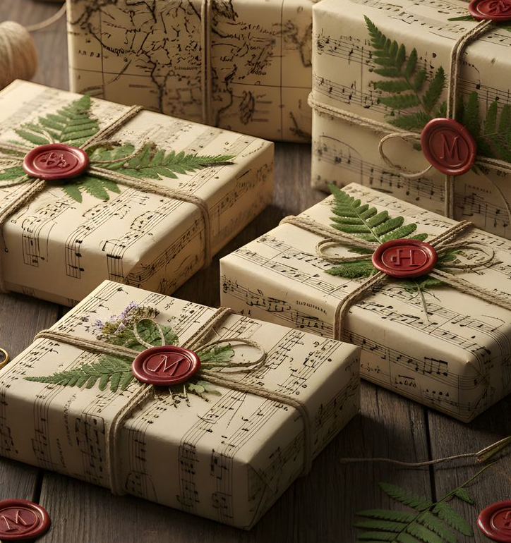 Elegant gifts with wax seals